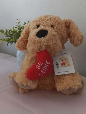 Warmies - Dog Golden Be Mine - Microwavable & Weighted Stuffed Animals - NEW