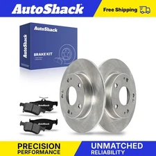 Rear Brake Rotors & Ceramic Pads for 2016-2024 Honda Civic 1.5L 2.0L