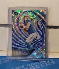 2023 Panini Donruss Vortex Justin Herbert #VOR-2 Cosmic /100
