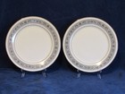 (2) Noritake Ivory China Prelude 7570 10.5" Dinner Plates Japan Excellent+