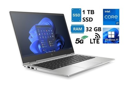 HP EliteBook x360 830 G8  i7-1165G7 32GB 1TB SSD 5G LTE 13inch HÄNDLER