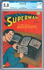 Superman #49 WHITE PAGES Golden Age Superhero Vintage DC Comic 1947 CGC 5.0
