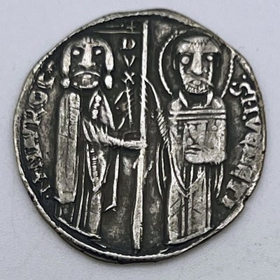 1249-1553 Doges of Venice Mario Morosini Silver Grosso CH Fine Medieval Dogi#27