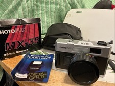 Vintage 90s PHOTO FLEX MX-35 35mm Point  Shoot Film Camera with Original Box