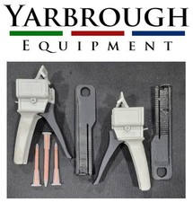 2 EPOXY CARTRIDGE GUNS WITH PLUNGER AND STATIC MIXER