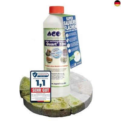 AGO Quart 100 Grünbelagentferner 500 ml - chlor- und säurefrei / 100 qm Algen u