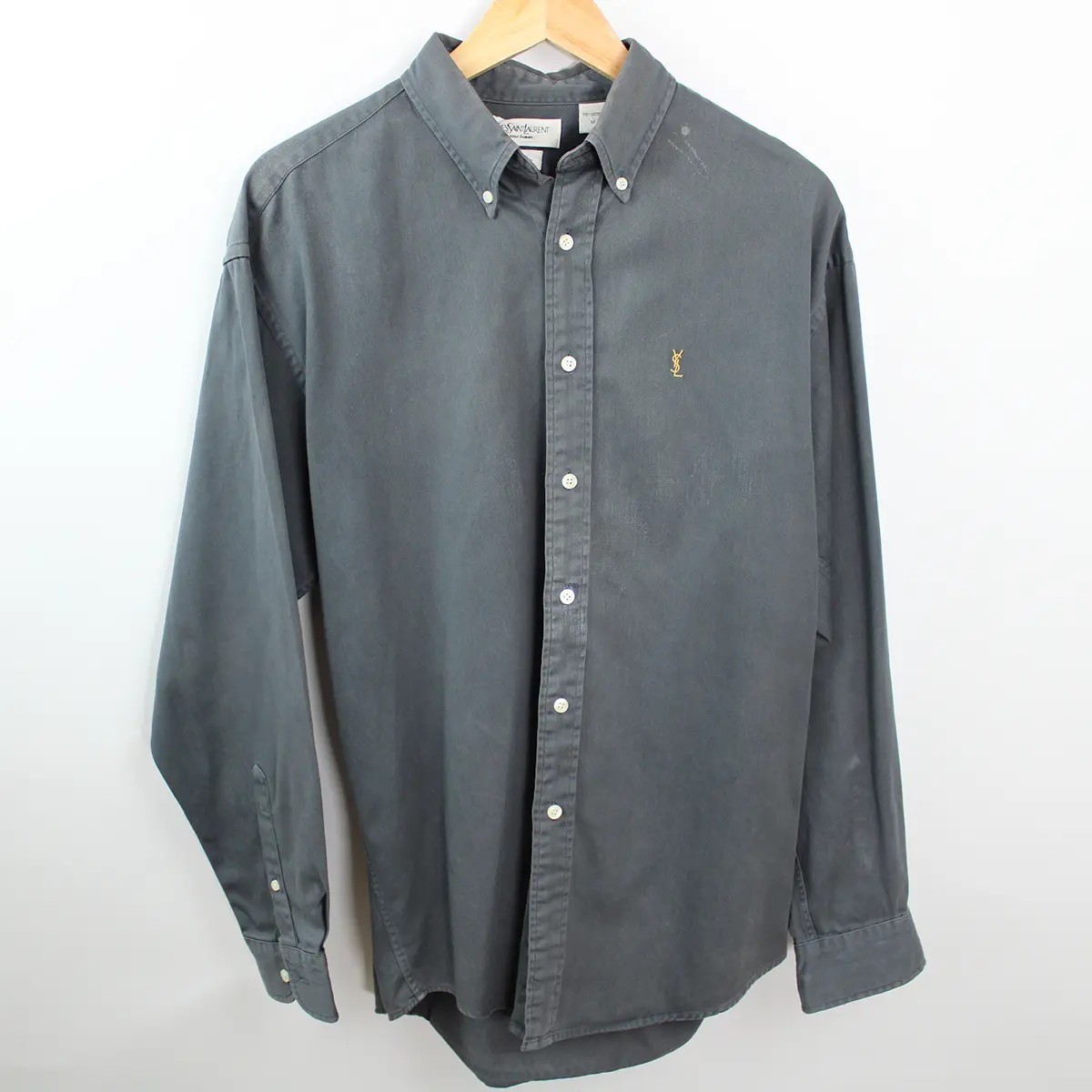 SAINT LAURENT YSL Camicia a maniche lunghe Grigio M
