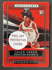 Jalen Green 2021-22 Panini Impeccable Stainless Stars Asia Red RC #21