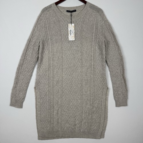 NEW Peruvian Connection 100% Royal Alpaca Tunic Womens L Marble Iverness Sweater