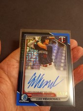 2024 Luke Keaschall Bowman Chrome Topps Certified Blue Autograph 134/150 Sharp