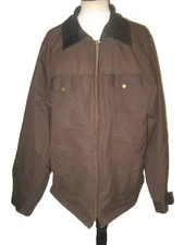 Men's WYOMING TRADERS HOLSTER CONCEAL CARRY CAUAL Jacket 3XL w/ Leather Collar