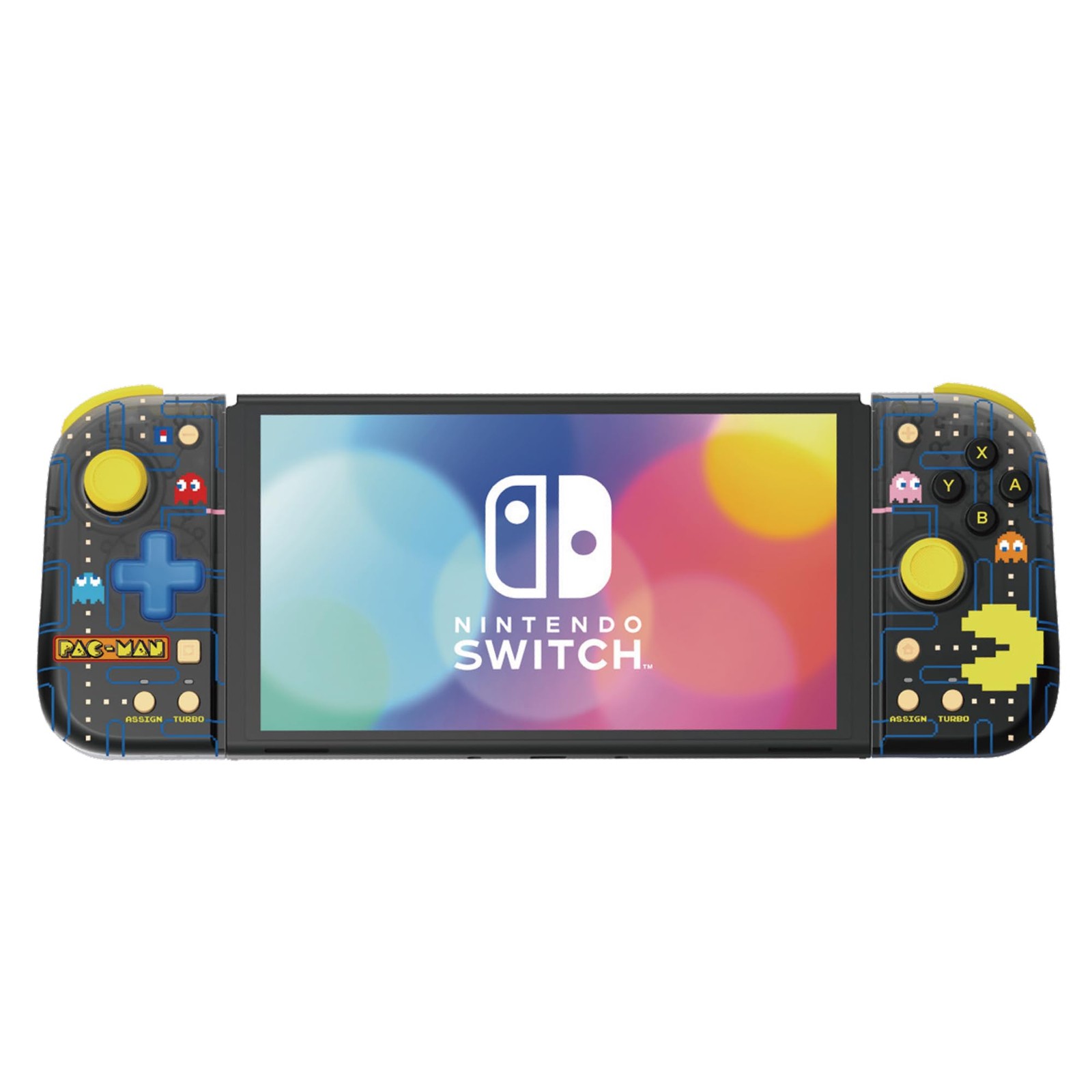 Split Pad Compact PAC-MAN manette Nintendo Switch ergonomique jaune