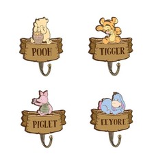Winnie Nursery Bathroom Bedroom Decor, 4 Pcs Piglet The Pooh Decorative Wall ...