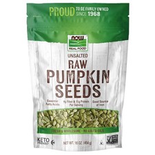 NOW Foods, Pumpkin Seeds, Raw and Unsalted, Essential Fatty Acids, Rich in Ir...