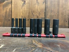 Matco Tools 9pc 1/4" Drive SAE Deep Impact Sockets | USED/GOOD | SADP106V