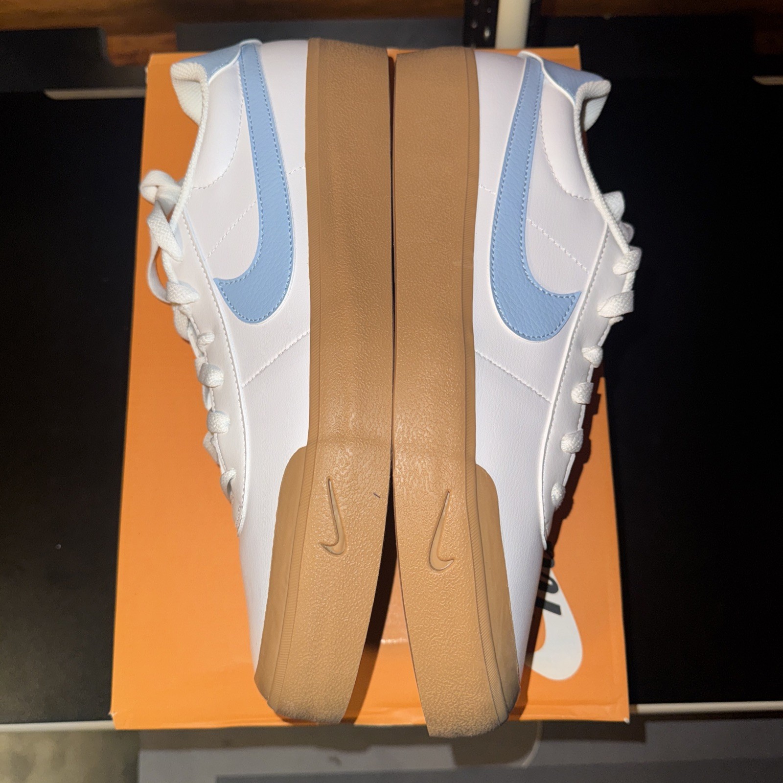 Nike Court Shot “Sail Blue Beyond Gum” Size US 10M/ US 11.5W Brand New w/ OG Box image 4
