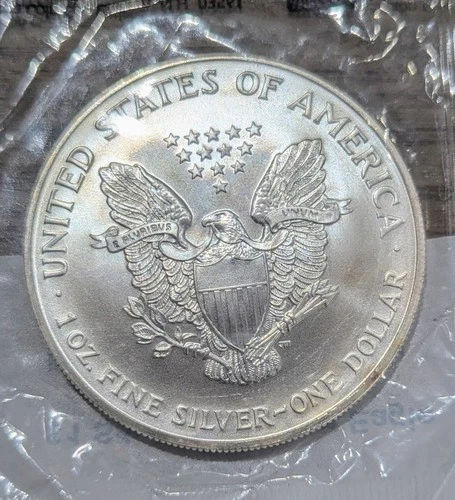 2002 American Silver Eagle Dollar $1 Uncirculated Littleton Coin Company Sealed