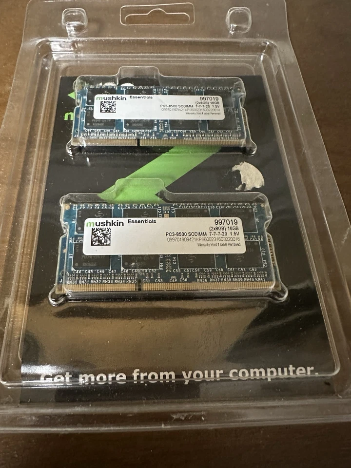 Mushkin Enhanced Essentials 16GB (2 x 8GB) 204-Pin DDR3 SO-DIMM - 997019 - Image 3 of 3