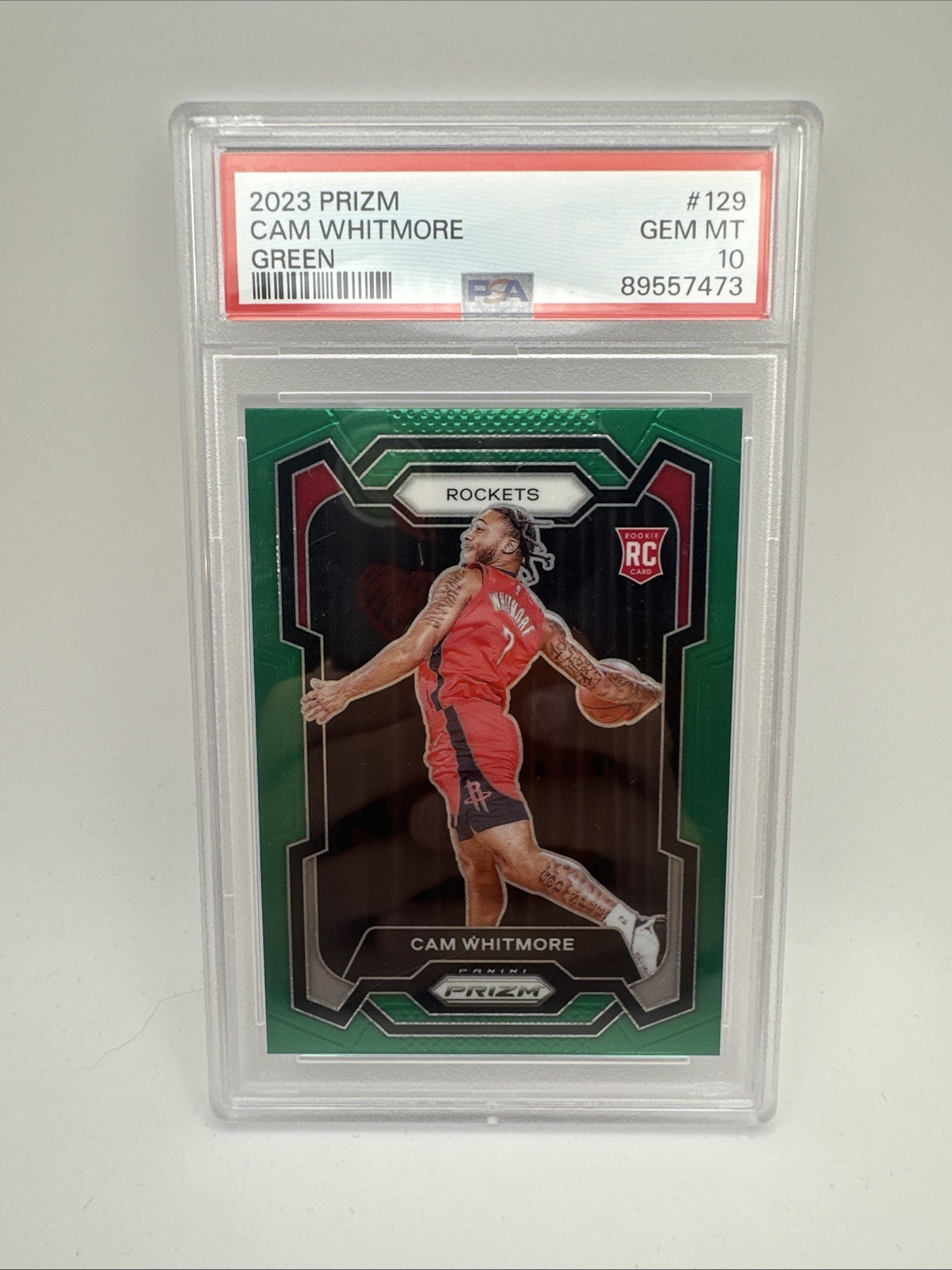 2023-24 Panini Prizm - Cam Whitmore #129 Green Prizm (RC)