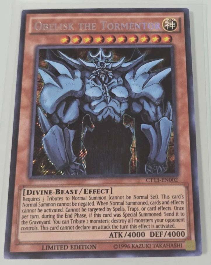 Obelisk The Tormentor Yu-Gi-Oh! TCG Secret Rare Individual