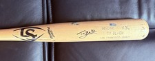 Ty Blach Game Used Bat, Giants 2017, MLB Holo, Photo Match, Rockies, Orioles