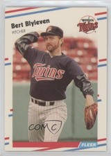 1988 Fleer Glossy Bert Blyleven #4 HOF 0o9
