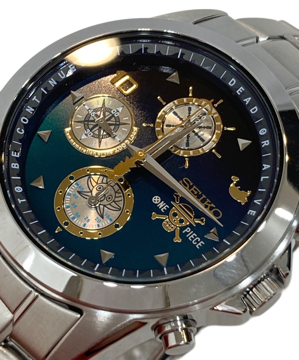 US/DDP】 Auth SEIKO x ONE PIECE 1000 Logs Anniversary Blue Watch