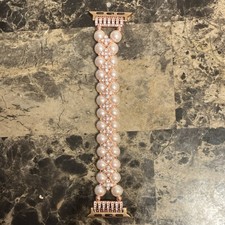 Rose Gold Faux Pearl Metal Bracelet Band for ...