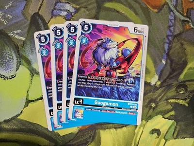 Digimon TCG BT25-023 Dual Revolution Gaogamon x4 Playset