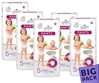 Bella Happy PANTS - Gr. 5 Junior 11-18kg Trainingpants 200 (5x40) Stück BIGpack