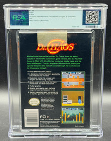 Dr. Chaos Nintendo NES Oval SOQ Sealed New PSA 9.8 A+ NOT WATA Graded