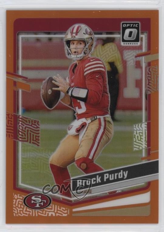 2023 Panini Donruss Optic Orange Prizm 122/249 Brock Purdy #168 1g6n