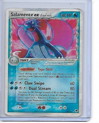 Salamence ex 98/101 Holo EX Rare Dragon Frontiers Delta Pokemon Heavily Played