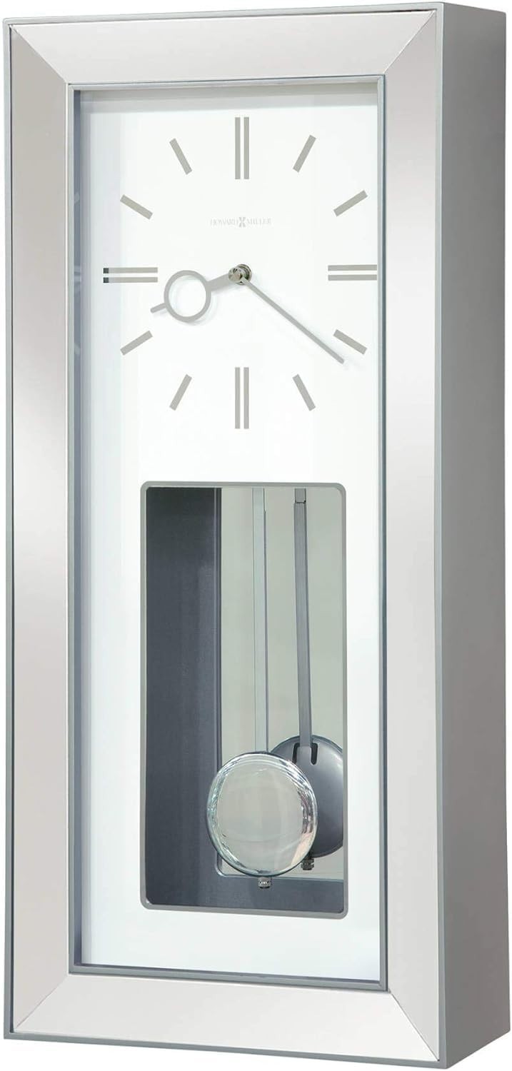Howard Miller Rose City Wall-Clocks II, Satin Silver