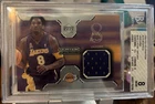 2002-03 UD Upper Deck Ovation Authentics Kobe Bryant GAME USED/WORN JERSEY BGS 8