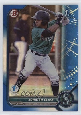 2022 Bowman 1st Edition Blue Foil 87/150 Jonatan Clase #BPPF-118 0p10