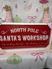 Santa’s Workshop Sign
