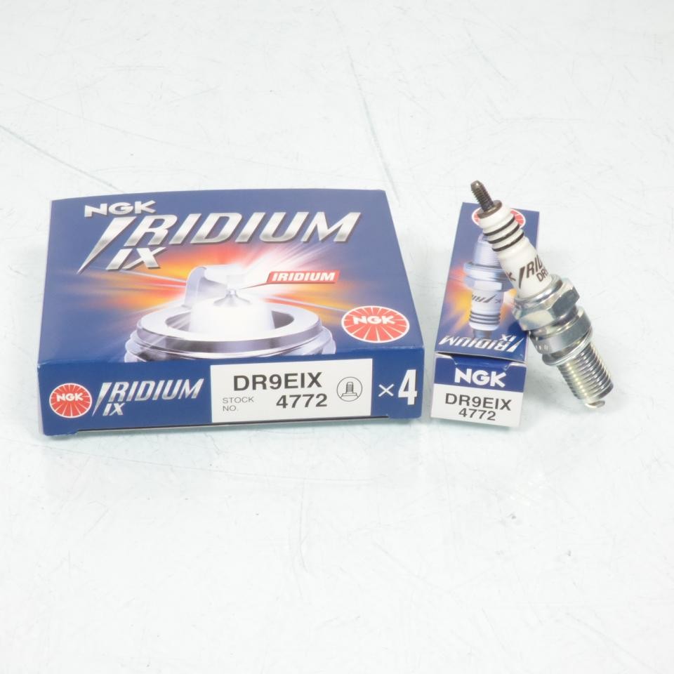 Bougie d'allumage NGK DR9EIX pour moto après 2000 lot de 4