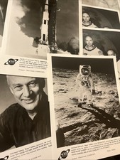 Lot Of 9- NASA Apollo 11 Buzz Aldrin Walking On The Moon Promo Photo - Sci-Fi