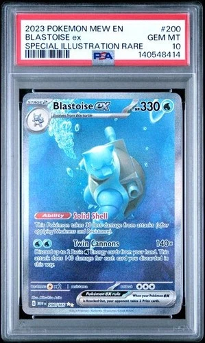 Blastoise ex #200 - Pokemon Scarlet & Violet 151 Special Illustration - PSA 10