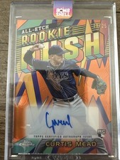 2024 Topps Chrome ALL-ETCH Rookie RUSH Orange Auto /25 Curtis Mead CURR-CM