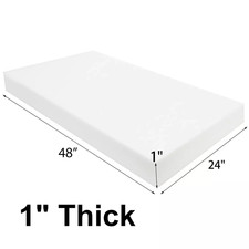 1 in Thickness 24"x48" High Density Upholstery Foam Sheet Seat Cushion