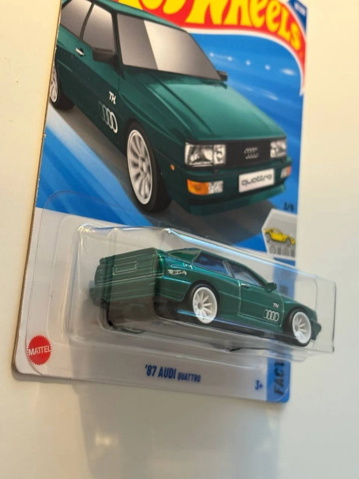 Hot Wheels '87 Audi Quattro Grün 16/250 - Super Treasure Hunt STH + Protektor - Bild 4 von 4