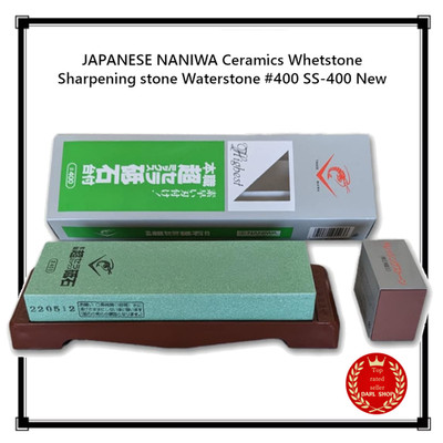 JAPANISCHER NANIWA Keramik Schleifstein Wetzstein Wasserstein #400 SS-400 NEU