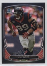 2014 Bowman Chrome Black Refractor 34/299 JJ Watt #5 7xr