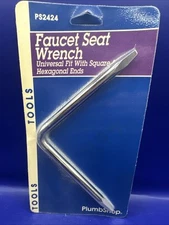 NOS Plumb Shop Faucet Seat Wrench PS2424 Universal Fit w/Square & Hexagonal Ends