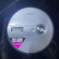 Sony Walkman D-NE241 Silver Portable CD Player Tested Working Compact Disc USED