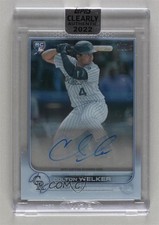 2022 Topps Clearly Authentic Auto Colton Welker #CAA-CWE Auto qn5