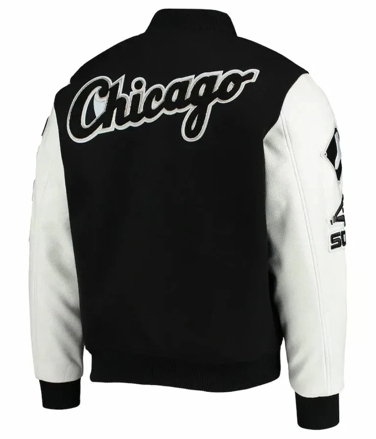 Chicago White Sox Varsity Black WoolSleeves Letterman Jacket