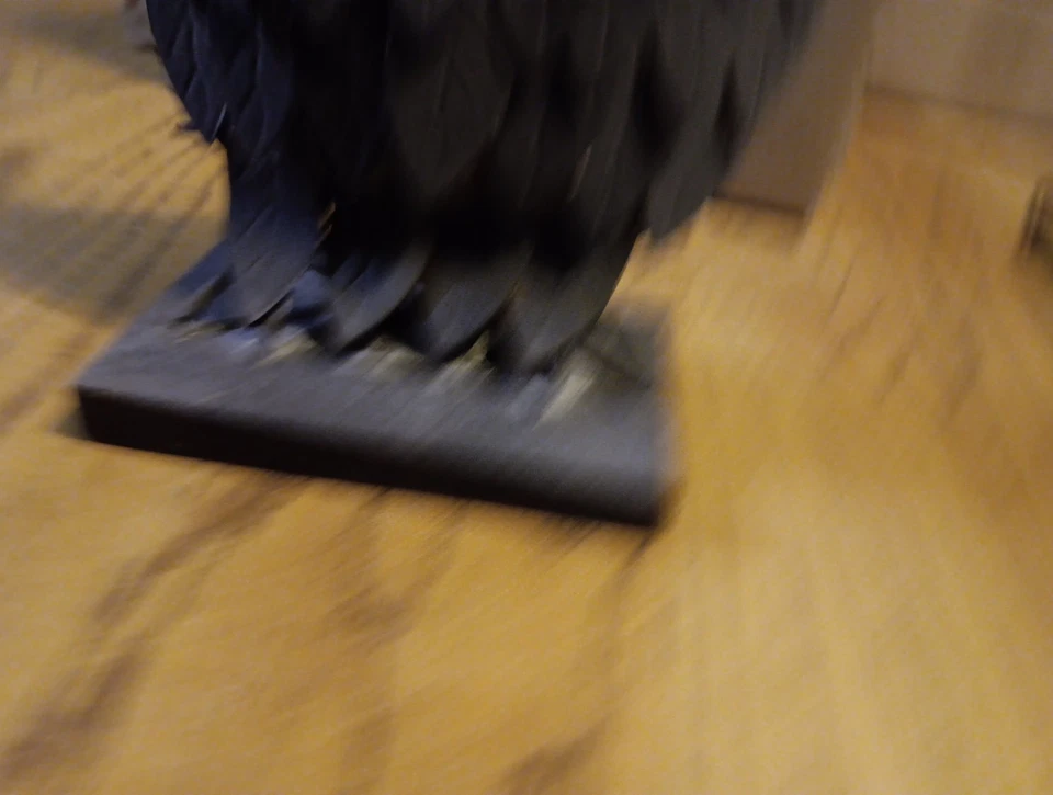 Escultura de búho de metal - decoración interior/exterior Foto 3 de 4